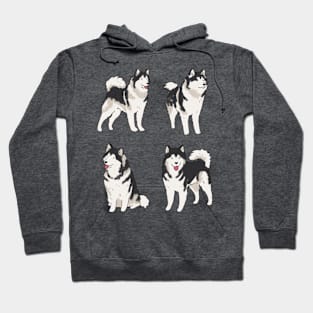 Alaskan Malamute dog pack Hoodie